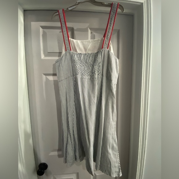 Ariat Summer Dress xl striped with red embroidery NWT - Picture 4 of 5